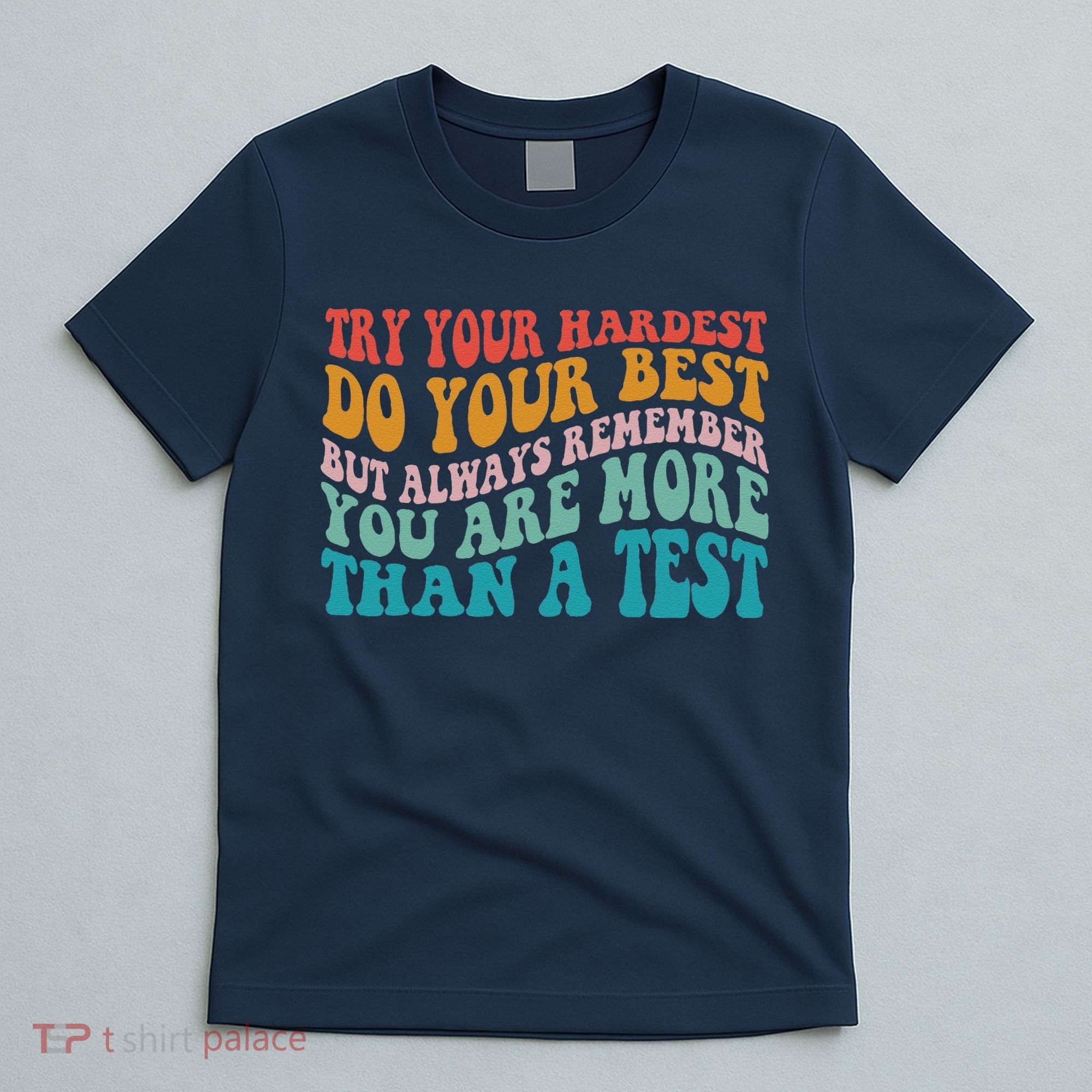 Try Your Hardest Do Your Best Teacher Te Day T-Shirt