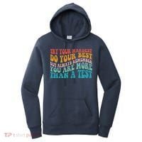 Try Your Hardest Do Your Best Teacher Te Day Women's Hoodie thumb 0