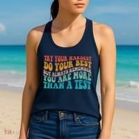 Try Your Hardest Do Your Best Teacher Te Day Women's Tank Top thumb 2