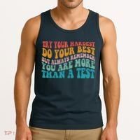 Try Your Hardest Do Your Best Teacher Te Day Tank Top thumb 3