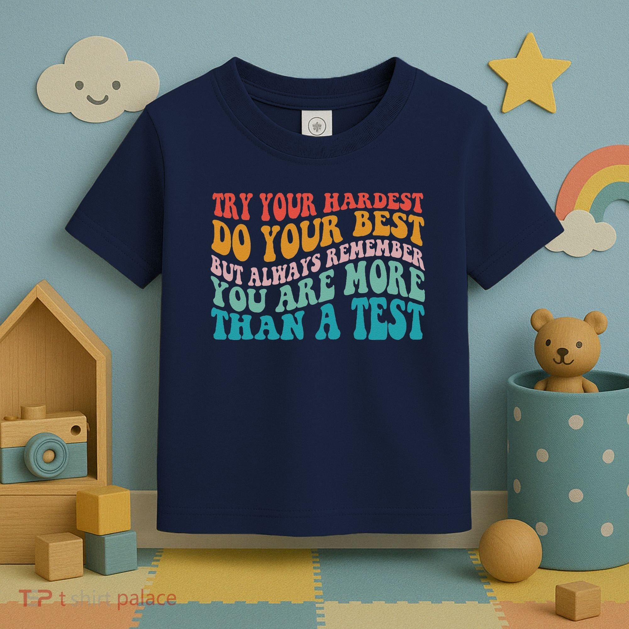 Try Your Hardest Do Your Best Teacher Te Day Toddler T-Shirt
