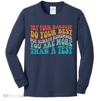 Try Your Hardest Do Your Best Teacher Te Day Kids Long Sleeve Shirt thumb 0
