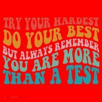 Try Your Hardest Do Your Best Teacher Te Day Santa Hat thumb 1