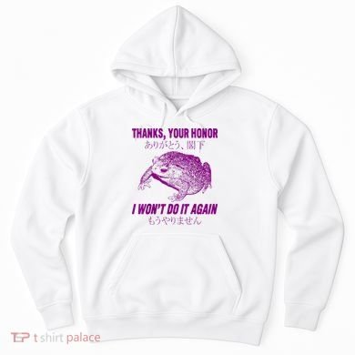 Thanks Your Honor I WonT Do It Again Frog Hoodie