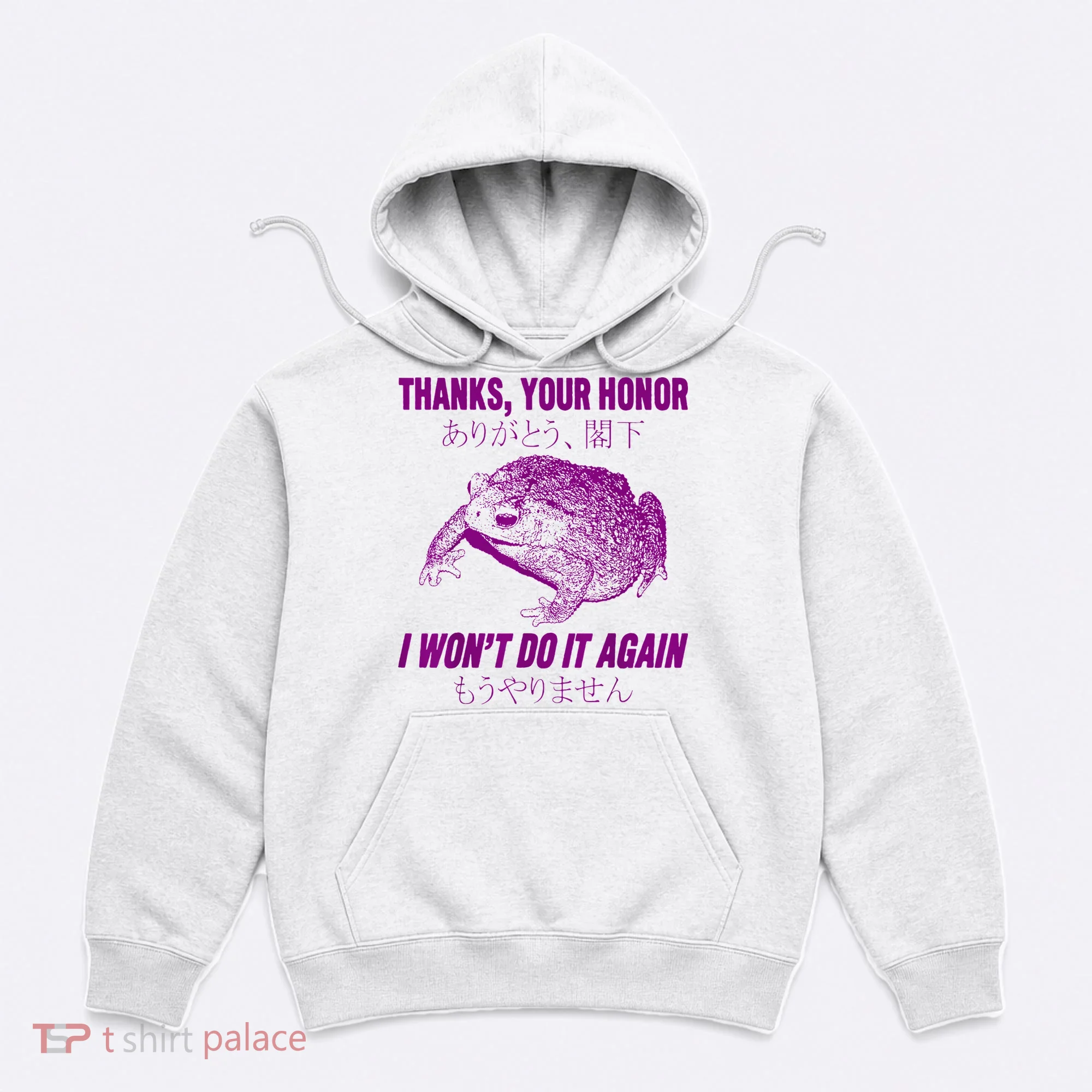 Thanks Your Honor I WonT Do It Again Frog Hoodie