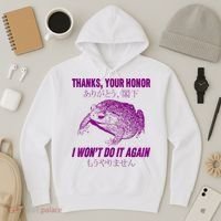 Thanks Your Honor I WonT Do It Again Frog Hoodie thumb 3