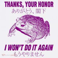Thanks Your Honor I WonT Do It Again Frog Sweatshirt thumb 3