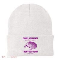 Thanks Your Honor I WonT Do It Again Frog Beanie thumb 0