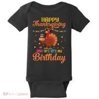 Thanksgiving Yes It's My Birthday Baby Bodysuit thumb 0