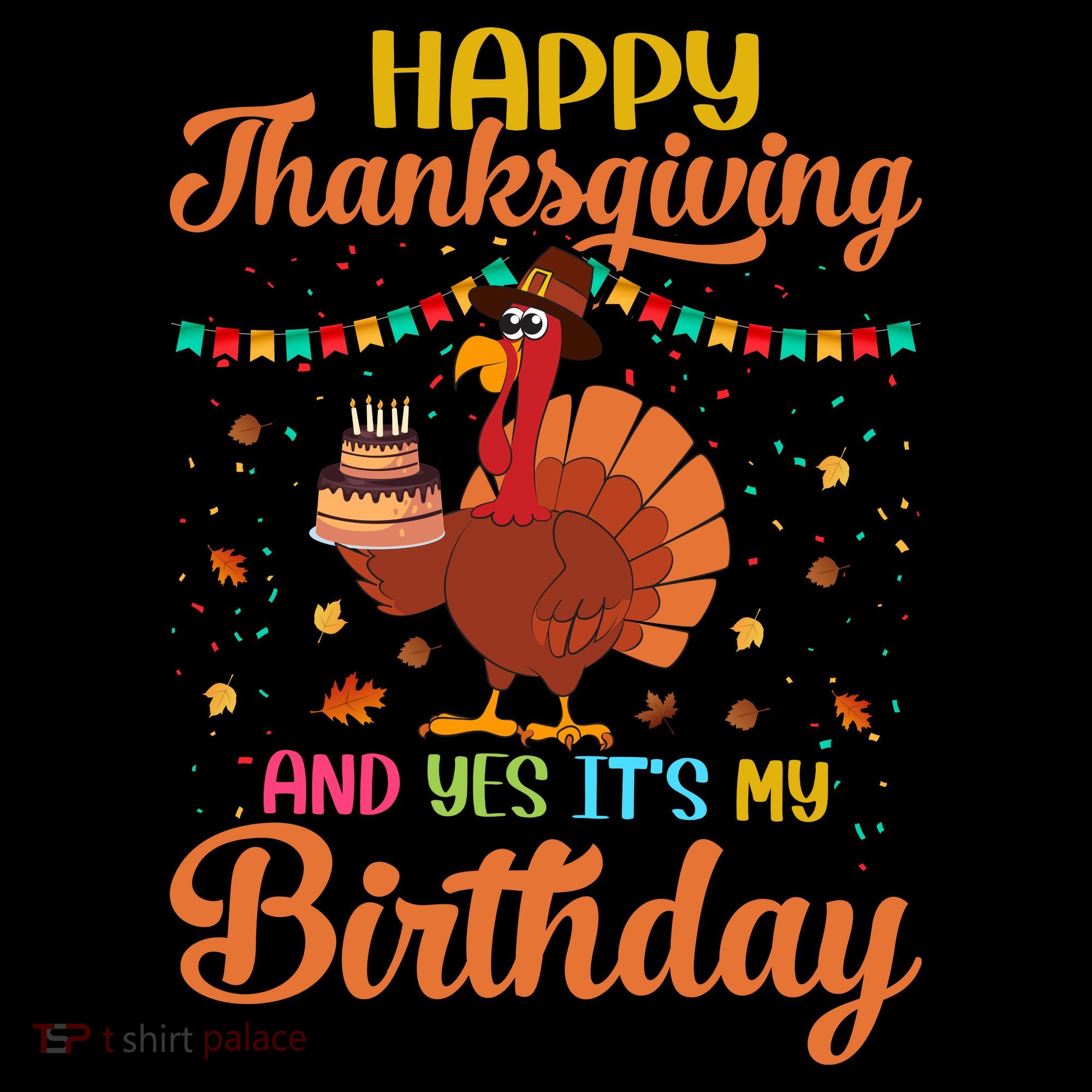 Thanksgiving Yes It's My Birthday Baby Bodysuit