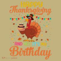Thanksgiving Yes It's My Birthday Long Sleeve Shirt thumb 2