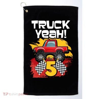 Truck Yeah Im 5 Funny Gift Golf Towel