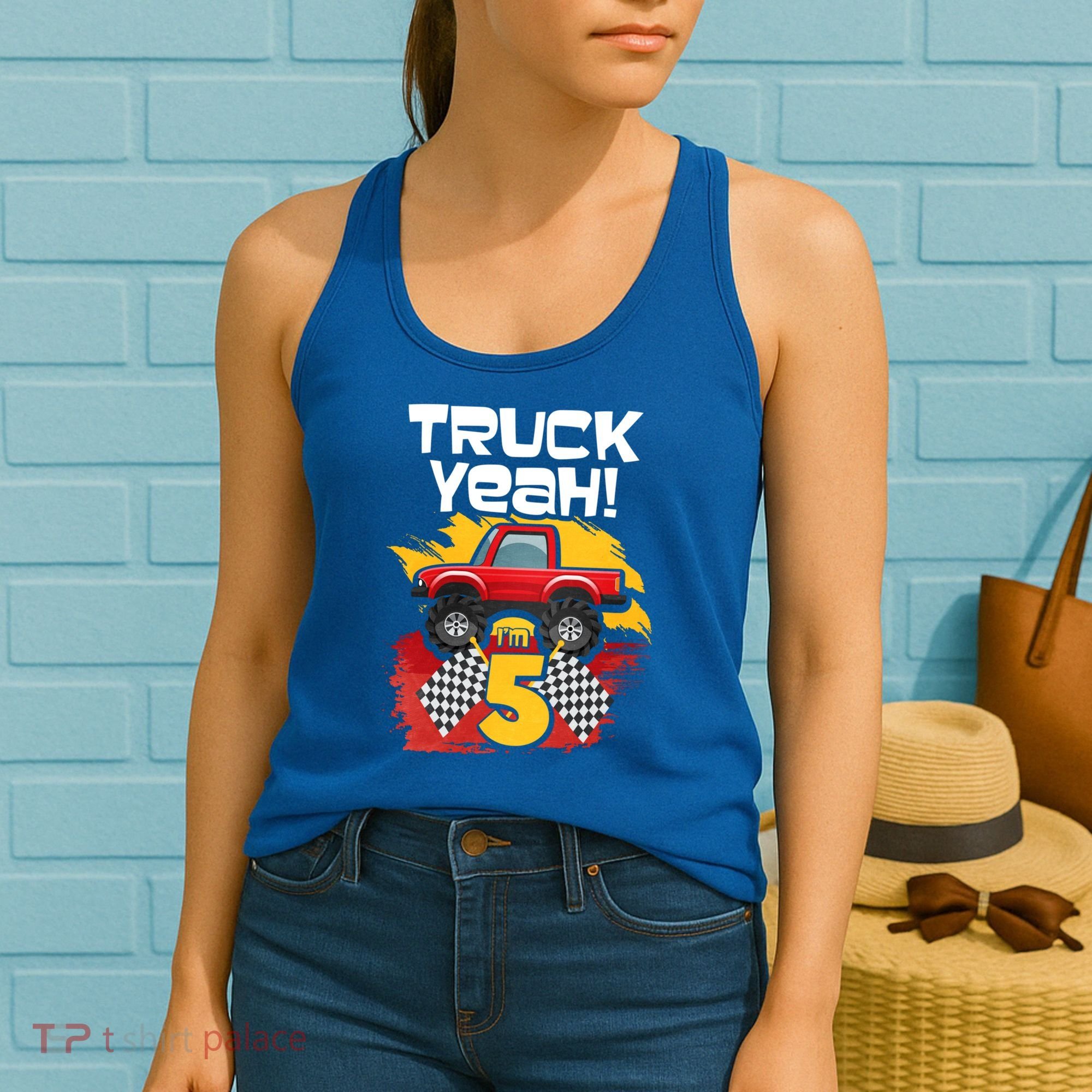 Truck Yeah Im 5 Funny Gift Women's Tank Top