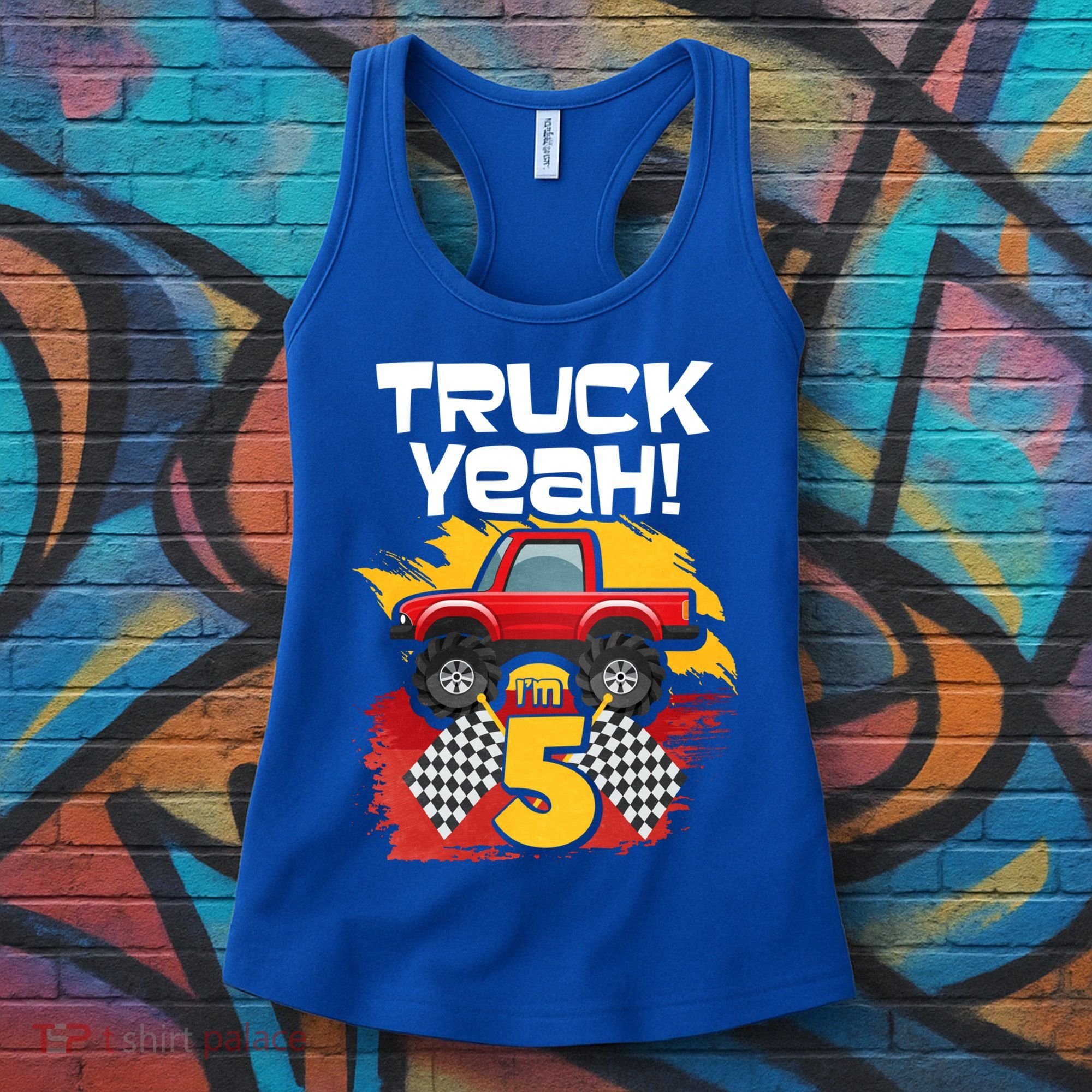 Truck Yeah Im 5 Funny Gift Women's Tank Top
