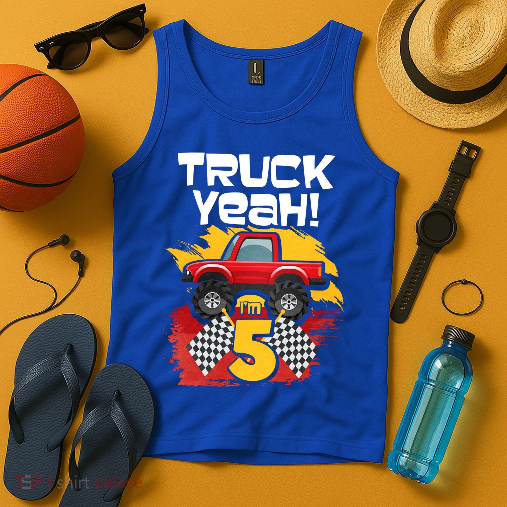 Truck Yeah Im 5 Funny Gift Tank Top