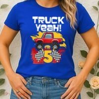 Truck Yeah Im 5 Funny Gift Women's T-Shirt thumb 2