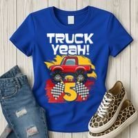 Truck Yeah Im 5 Funny Gift Women's T-Shirt thumb 3