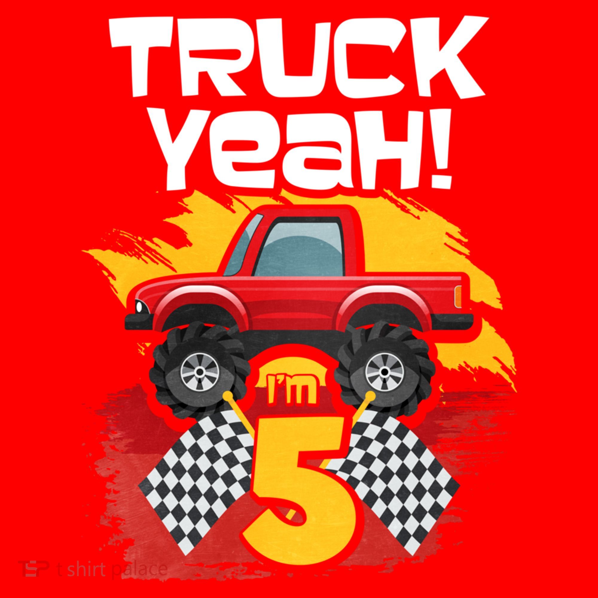 Truck Yeah Im 5 Funny Gift Santa Hat