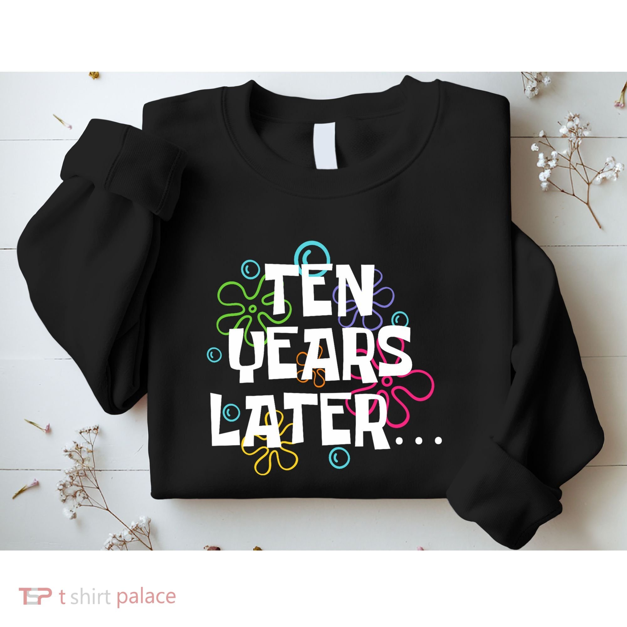 Ten Years Later Funny Meme 10 Years Old 10th Birthday Party Sweatshirt