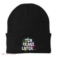 Ten Years Later Funny Meme 10 Years Old 10th Birthday Party Beanie thumb 0