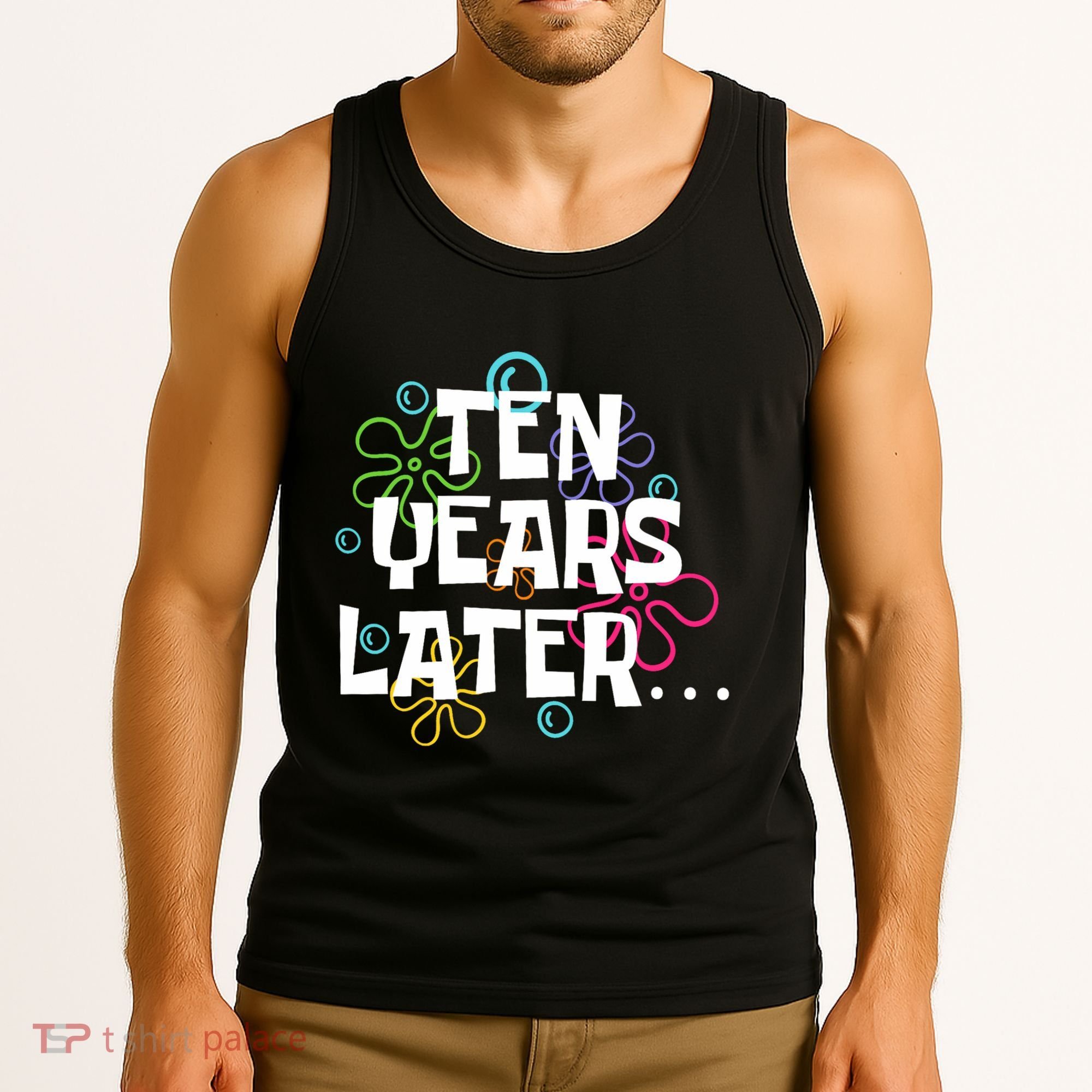 Ten Years Later Funny Meme 10 Years Old 10th Birthday Party Tank Top
