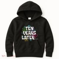 Ten Years Later Funny Meme 10 Years Old 10th Birthday Party Kids Hoodie thumb 0