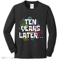 Ten Years Later Funny Meme 10 Years Old 10th Birthday Party Kids Long Sleeve Shirt thumb 0