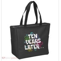 Ten Years Later Funny Meme 10 Years Old 10th Birthday Party Tote Bag thumb 2