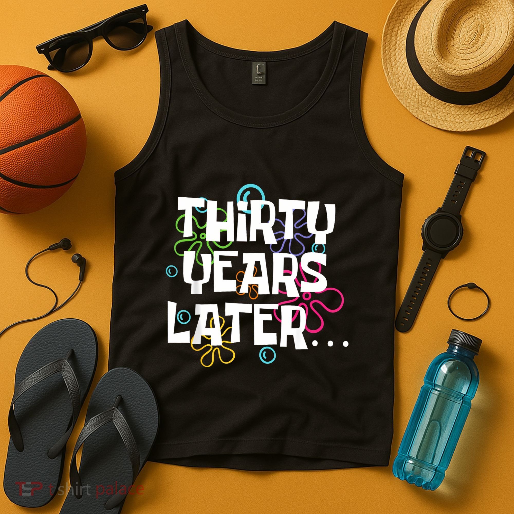 Thirty Years Later Funny 30 Year Old 30th Birthday Party Tank Top