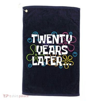 Twenty Years Later Funny 20th Birthday Gift Golf Towel