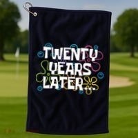 Twenty Years Later Funny 20th Birthday Gift Golf Towel thumb 1