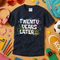 Twenty Years Later Funny 20th Birthday Gift Kids T-Shirt thumb 3