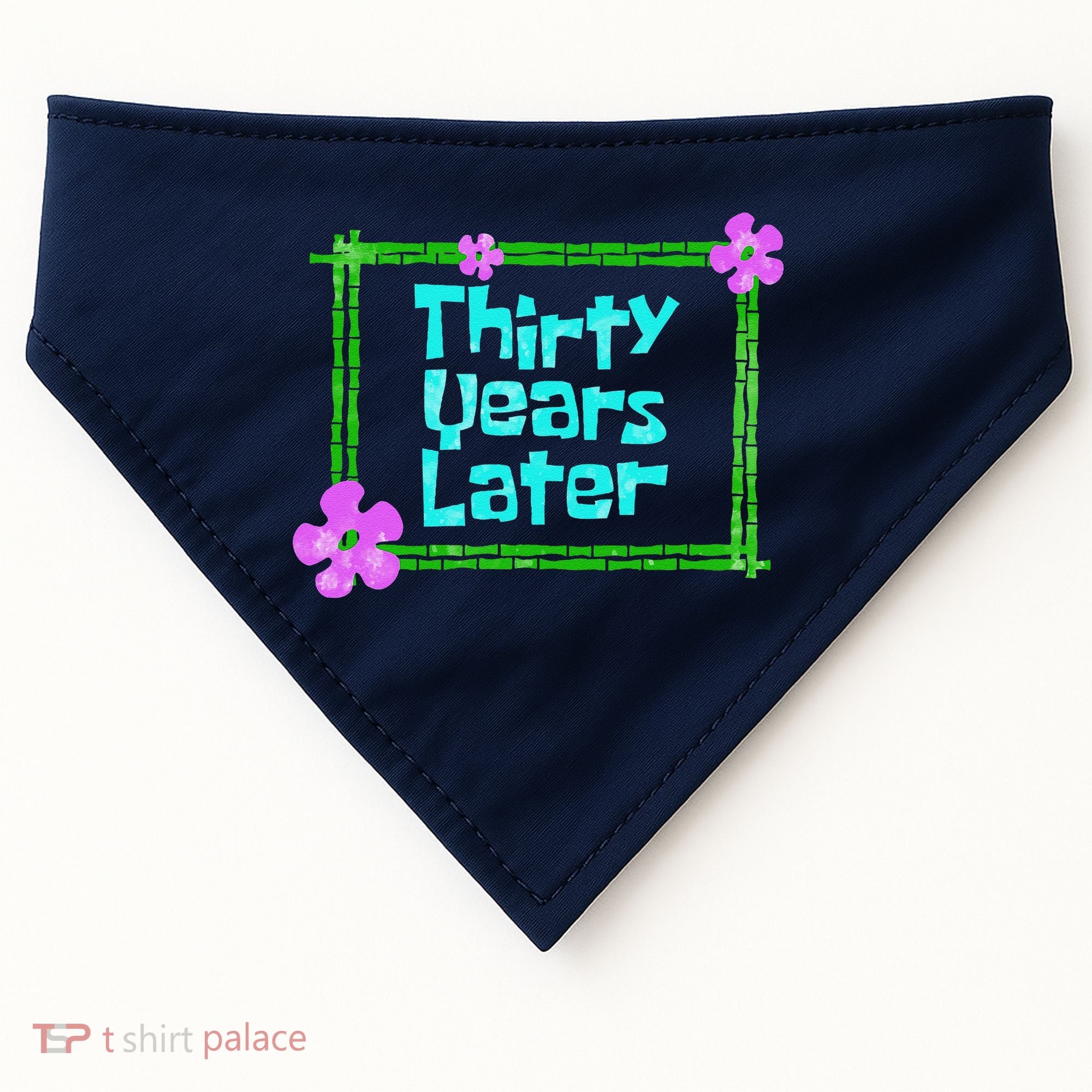 Thirty Years Later Funny 30 Year Old Birthday Party USA-Made Doggie Bandana