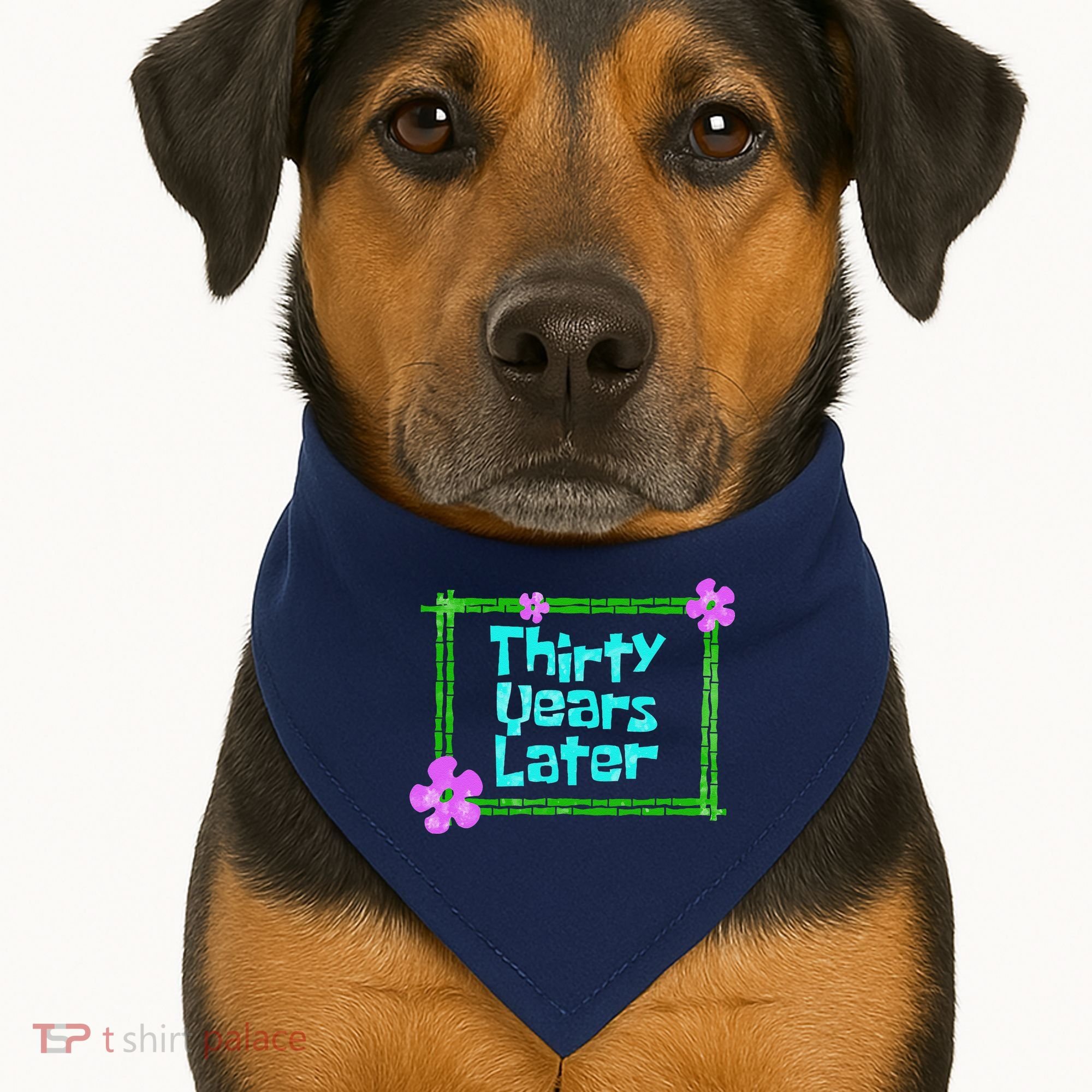 Thirty Years Later Funny 30 Year Old Birthday Party USA-Made Doggie Bandana