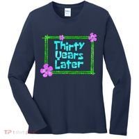 Thirty Years Later Funny 30 Year Old Birthday Party Women's Long Sleeve Shirt thumb 0