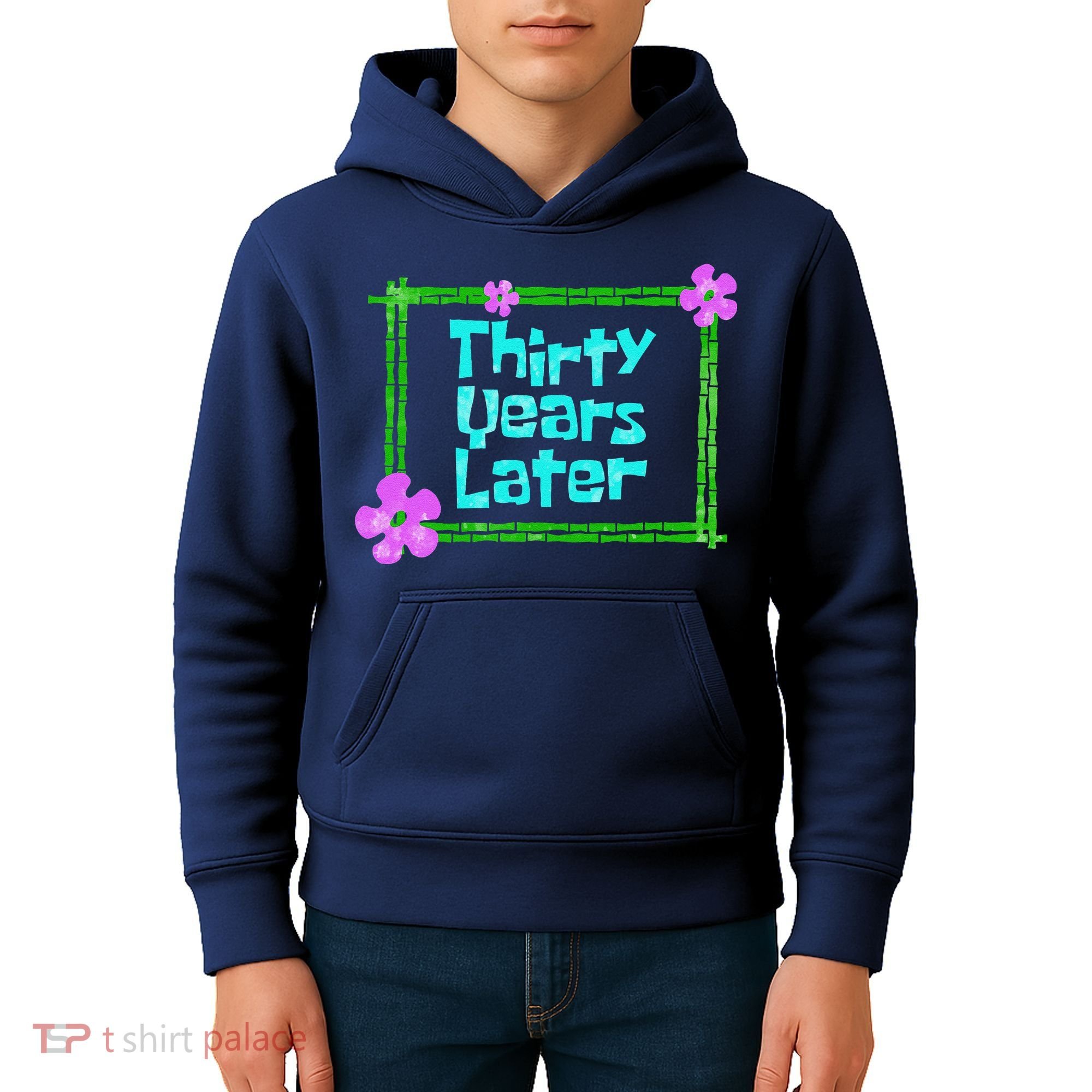 Thirty Years Later Funny 30 Year Old Birthday Party Kids Hoodie