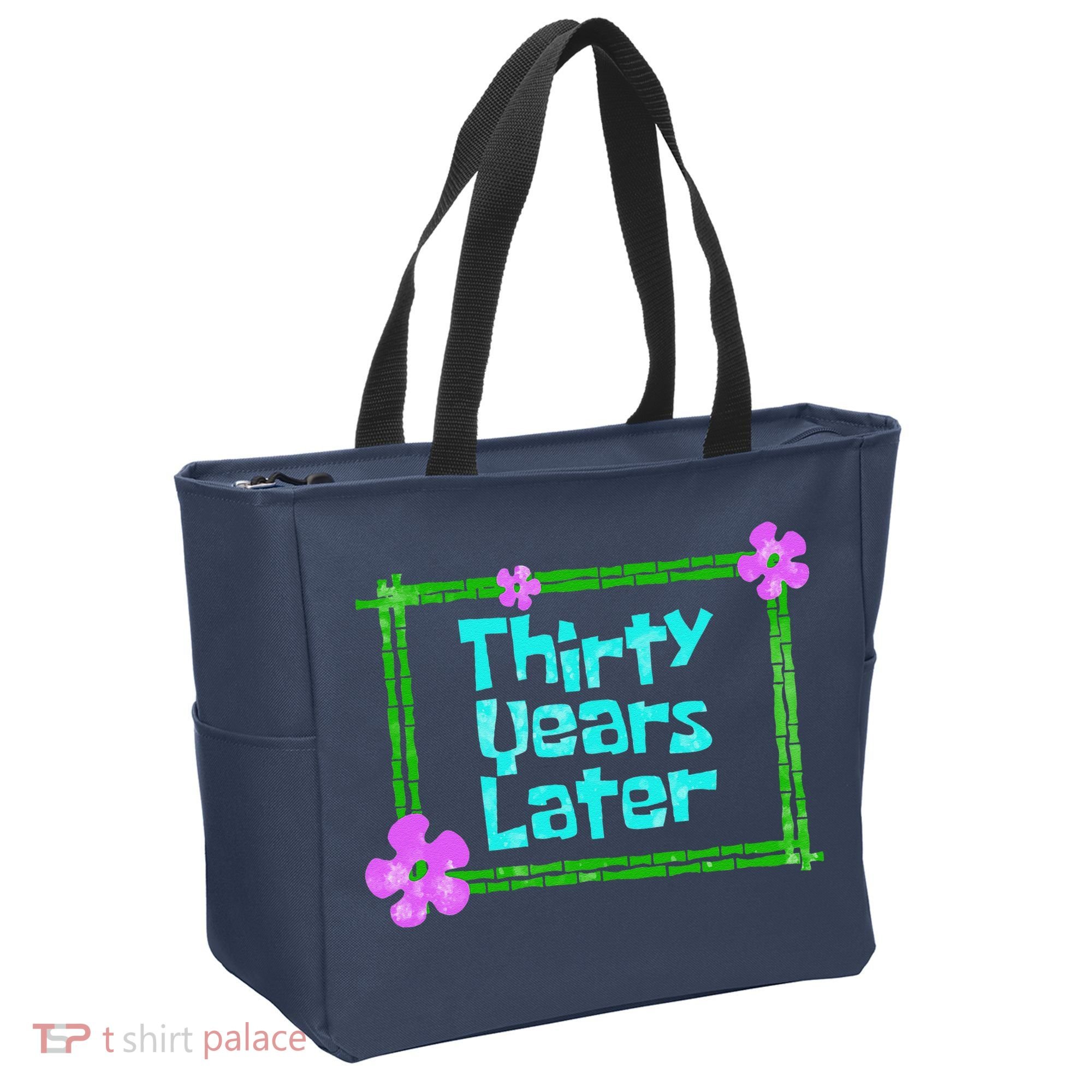 Thirty Years Later Funny 30 Year Old Birthday Party Tote Bag