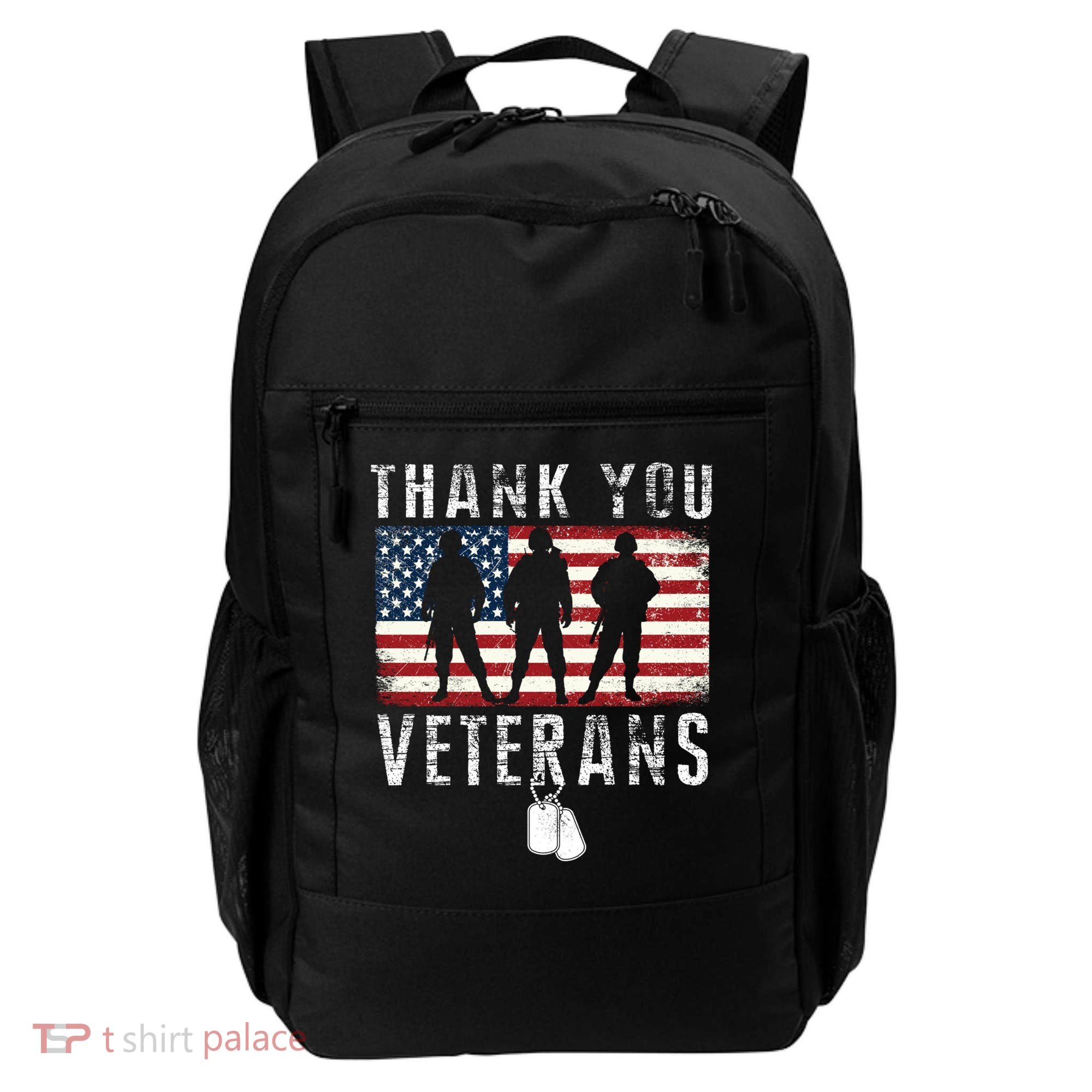 Thank You Military Veterans Gift Veterans Day Gift Backpack