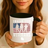 Thank You Military Veterans Gift Veterans Day Gift Coffee Mug thumb 3
