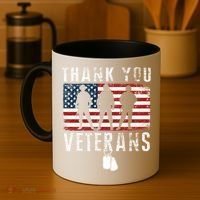 Thank You Military Veterans Gift Veterans Day Gift Coffee Mug thumb 4