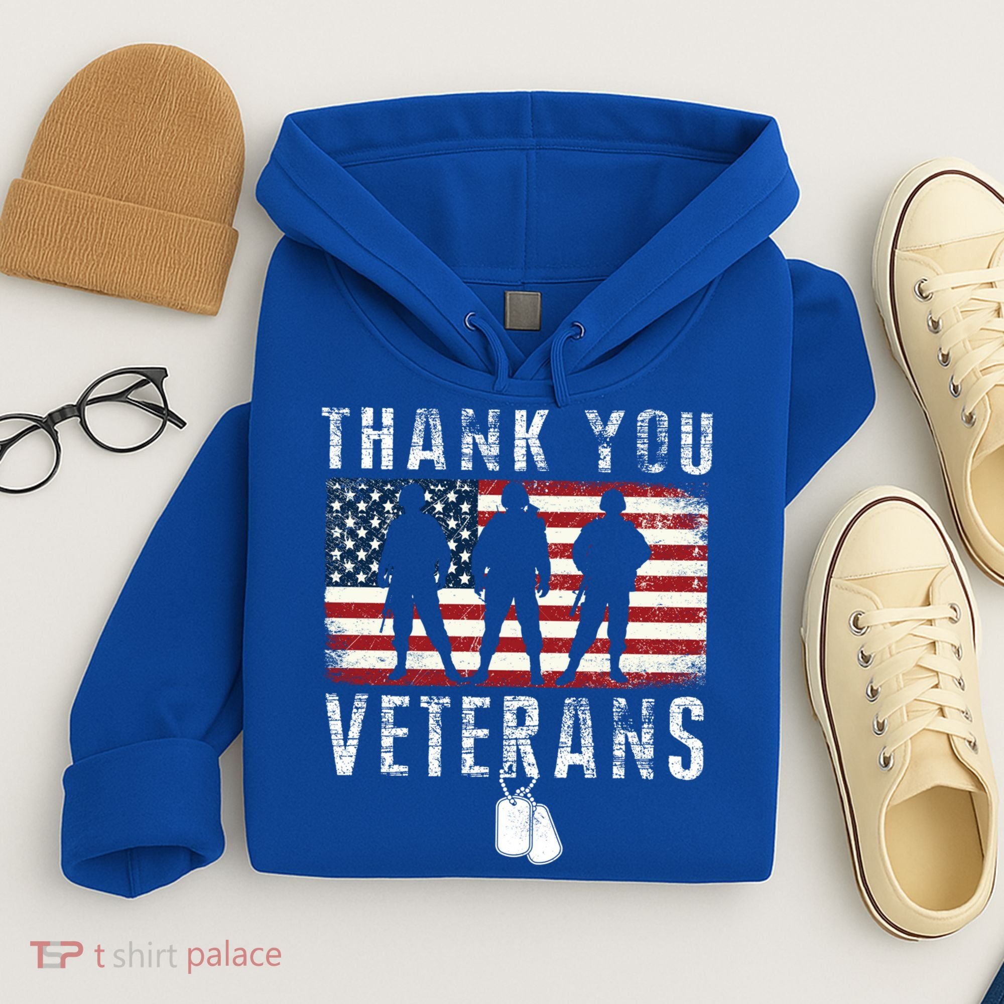 Thank You Military Veterans Gift Veterans Day Gift Hoodie