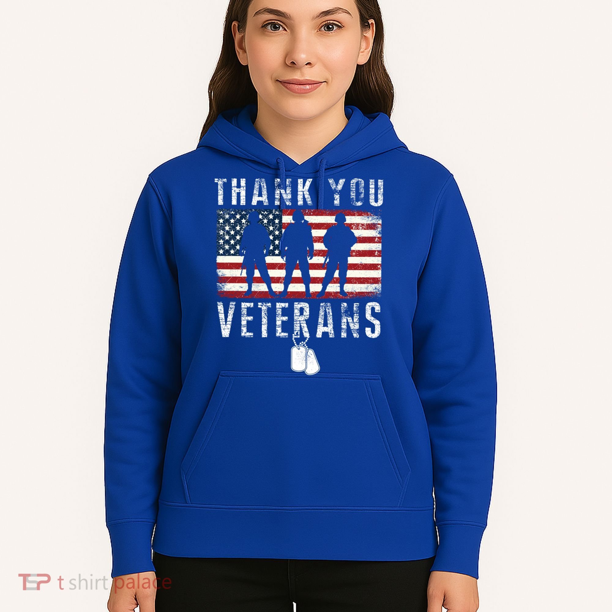 Thank You Military Veterans Gift Veterans Day Gift Hoodie