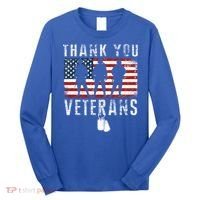 Thank You Military Veterans Gift Veterans Day Gift Long Sleeve Shirt thumb 0