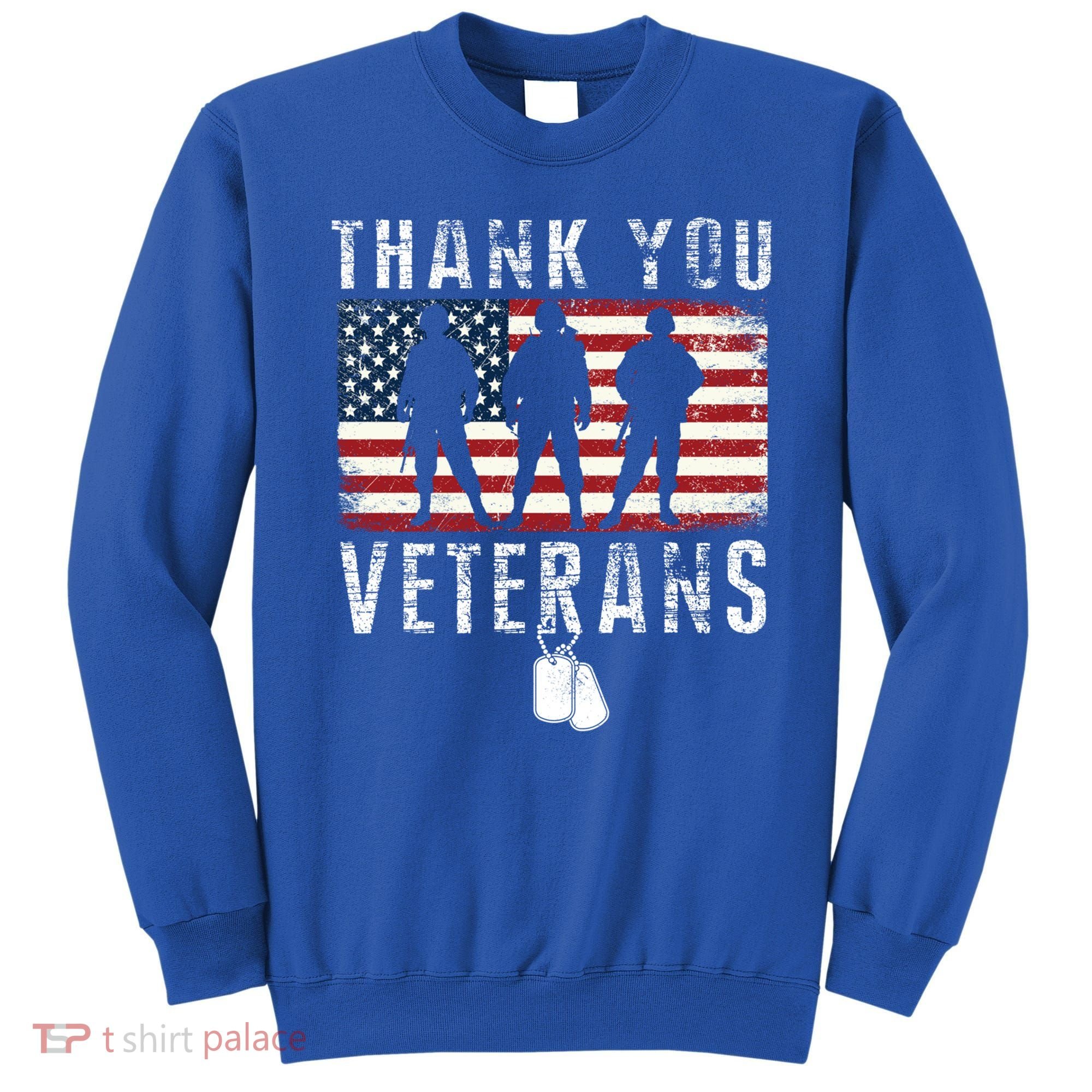 Thank You Military Veterans Gift Veterans Day Gift Sweatshirt