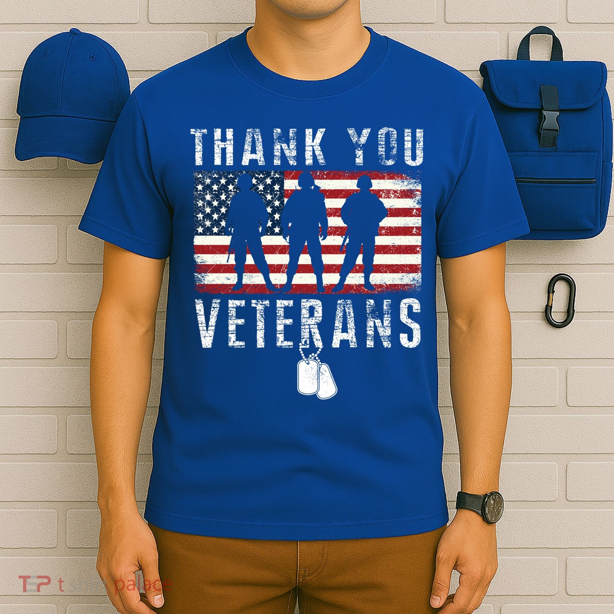 Thank You Military Veterans Gift Veterans Day Gift T-Shirt