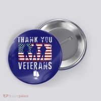 Thank You Military Veterans Gift Veterans Day Gift Button thumb 0