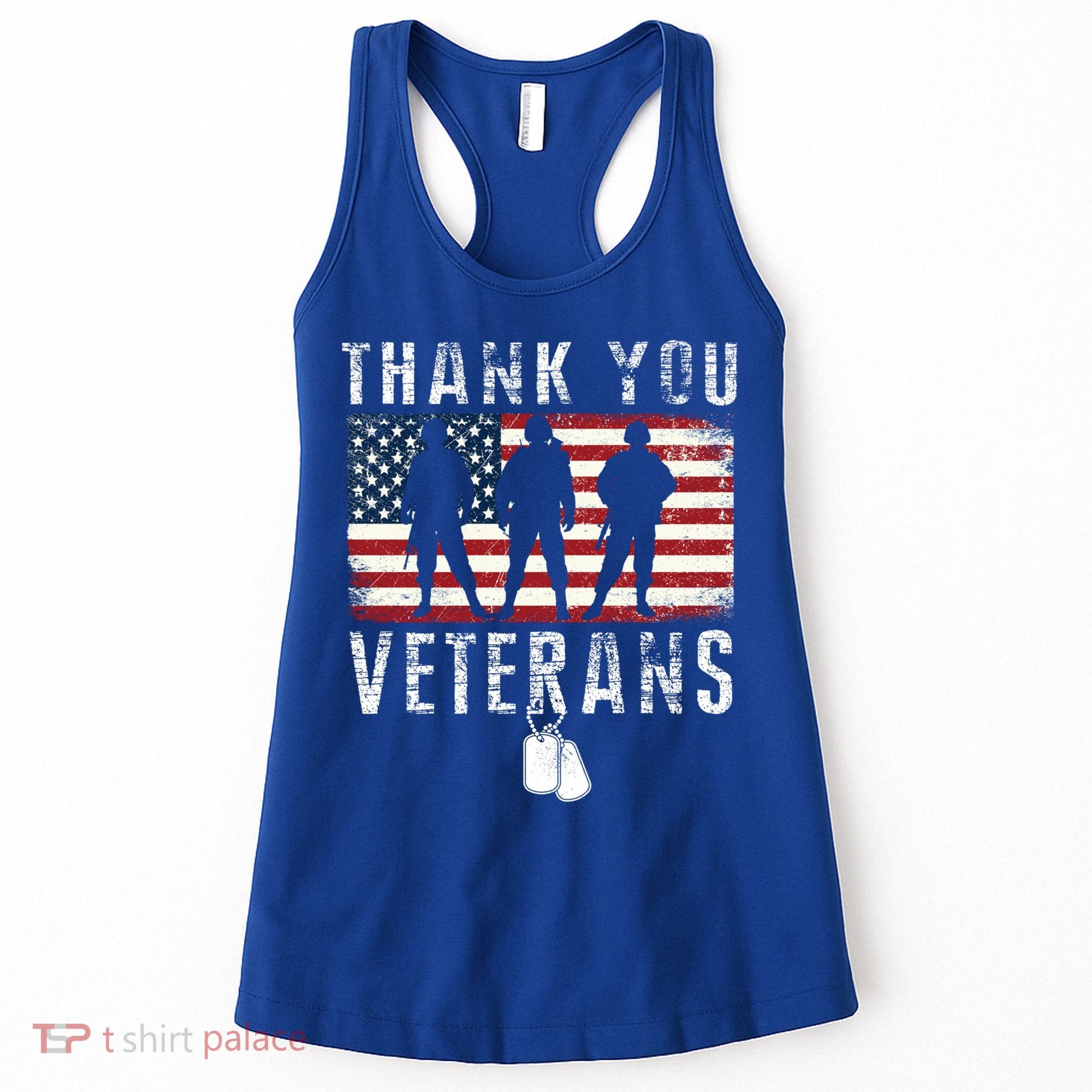 Thank You Military Veterans Gift Veterans Day Gift Women's Tank Top
