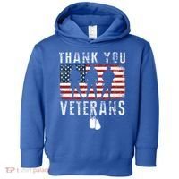 Thank You Military Veterans Gift Veterans Day Gift Toddler Hoodie thumb 0