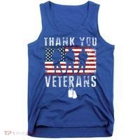 Thank You Military Veterans Gift Veterans Day Gift Tank Top thumb 0