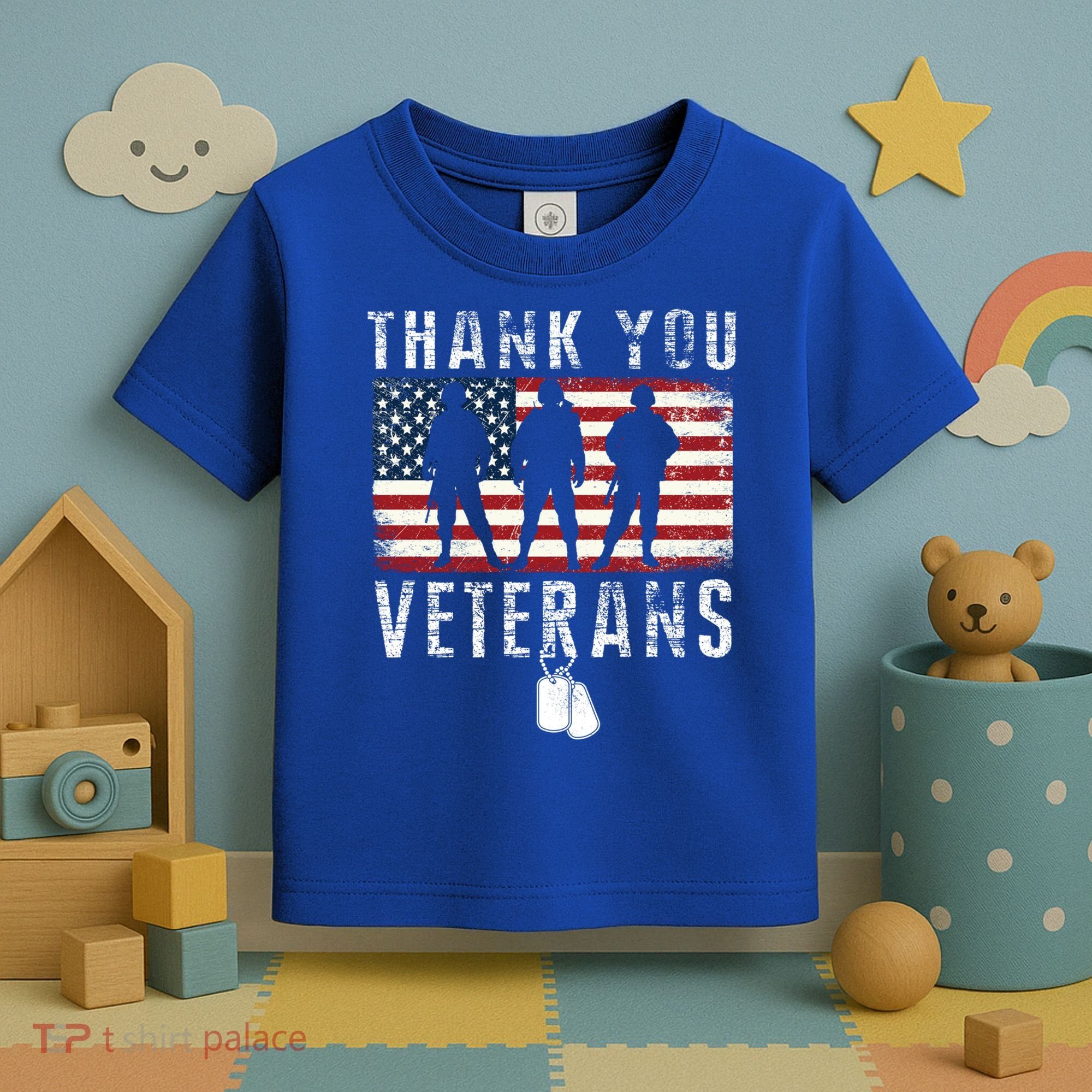 Thank You Military Veterans Gift Veterans Day Gift Toddler T-Shirt